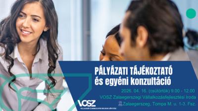 Pályázati tájékoztató és egyéni konzultáció Zalaegerszegen